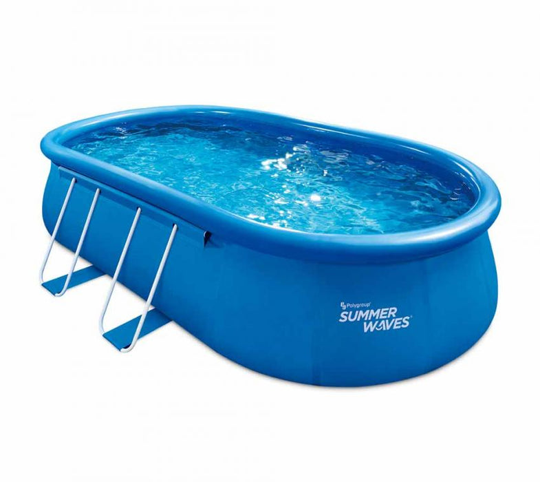 Quick Set Pool blau oval 549x305x107 cm - werkzeugprofi24.at