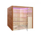 Sauna Royal Deluxe braun 201x208x206 cm - werkzeugprofi24.at