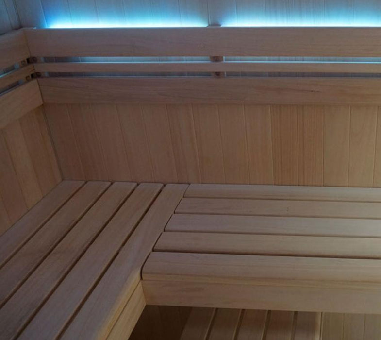 Sauna Royal Deluxe braun 201x208x206 cm - werkzeugprofi24.at