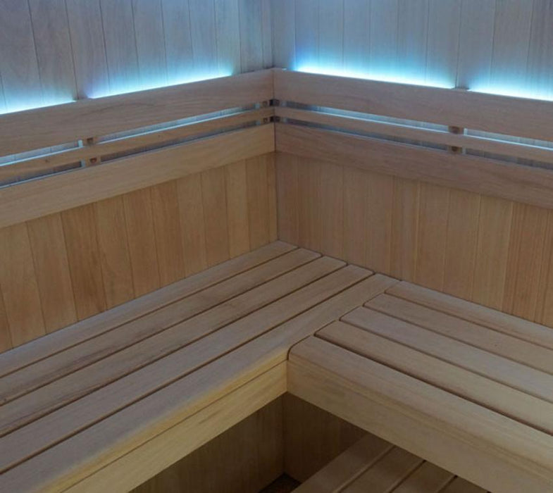 Sauna Royal Deluxe braun 201x208x206 cm - werkzeugprofi24.at