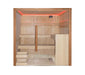 Sauna Royal Deluxe braun 201x208x206 cm - werkzeugprofi24.at