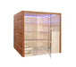 Sauna Royal Deluxe braun 201x208x206 cm - werkzeugprofi24.at