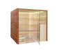 Sauna Royal Deluxe braun 201x208x206 cm - werkzeugprofi24.at