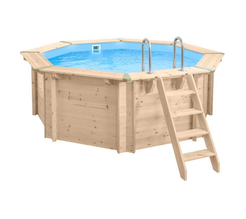 Schwimmbad Holzpool Bali Ø355x116 cm Basic Set - werkzeugprofi24.at