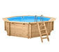 Schwimmbad Holzpool Bali Ø530 cm Basic Set - werkzeugprofi24.at