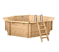 Schwimmbad Holzpool Bali Ø530 cm Basic Set - werkzeugprofi24.at