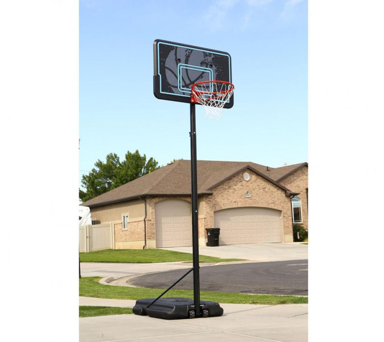 Stahl Basketballkorb Texas schwarz 228-304 cm - werkzeugprofi24.at