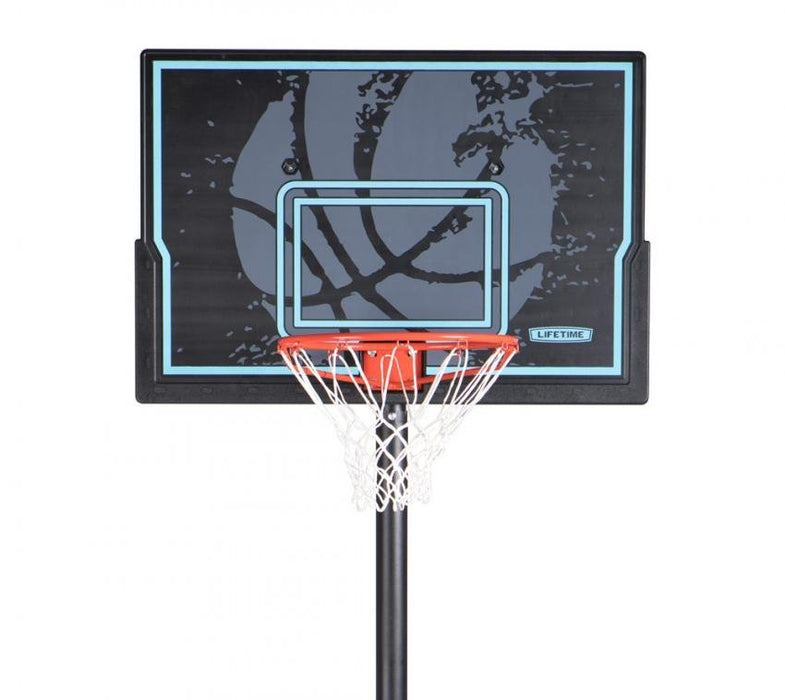 Stahl Basketballkorb Texas schwarz 228-304 cm - werkzeugprofi24.at