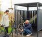 Stahl Fahrradgarage Unterstand anthrazit 200x180x210cm - werkzeugprofi24.at