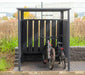 Stahl Fahrradgarage Unterstand anthrazit 200x180x210cm - werkzeugprofi24.at