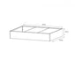 Stahl Hochbeet Pflanzkübel Cube anthrazit 150x100x25 cm - werkzeugprofi24.at