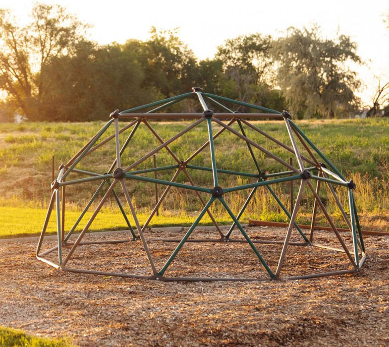 geodome klettergerüst mit zelt Stahl Klettergerüst Geodome inkl. Spielzelt grün/bronze 305x152 cm — werkzeugprofi24.at