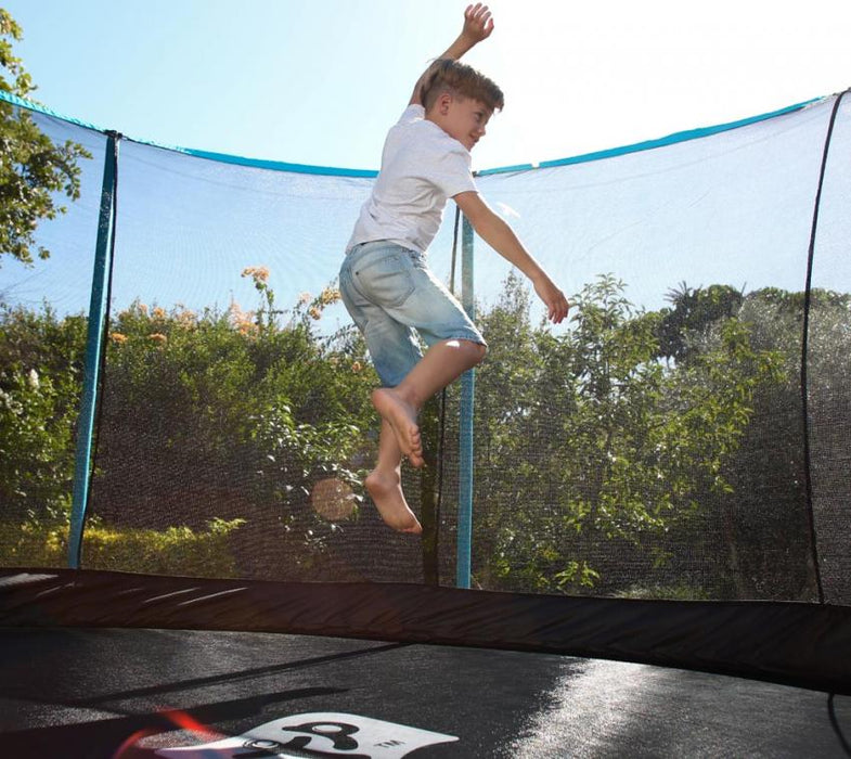 Stahl Trampolin Genius inkl. Sicherheitsnetz schwarz Ø 366 cm - werkzeugprofi24.at