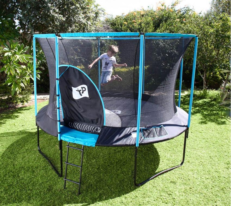 Stahl Trampolin Genius inkl. Sicherheitsnetz schwarz Ø 366 cm - werkzeugprofi24.at