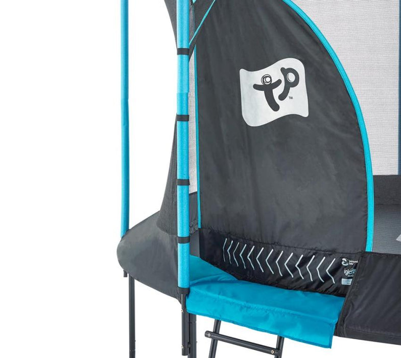 Stahl Trampolin Genius inkl. Sicherheitsnetz schwarz Ø 427 cm - werkzeugprofi24.at