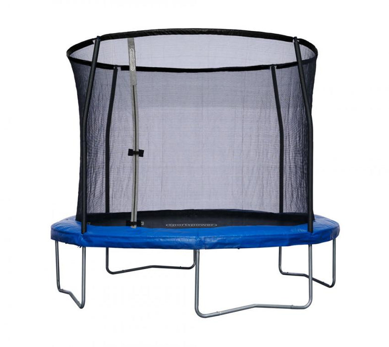 Stahl Trampolin inkl. Sicherheitsnetz blau Ø 305 cm - werkzeugprofi24.at