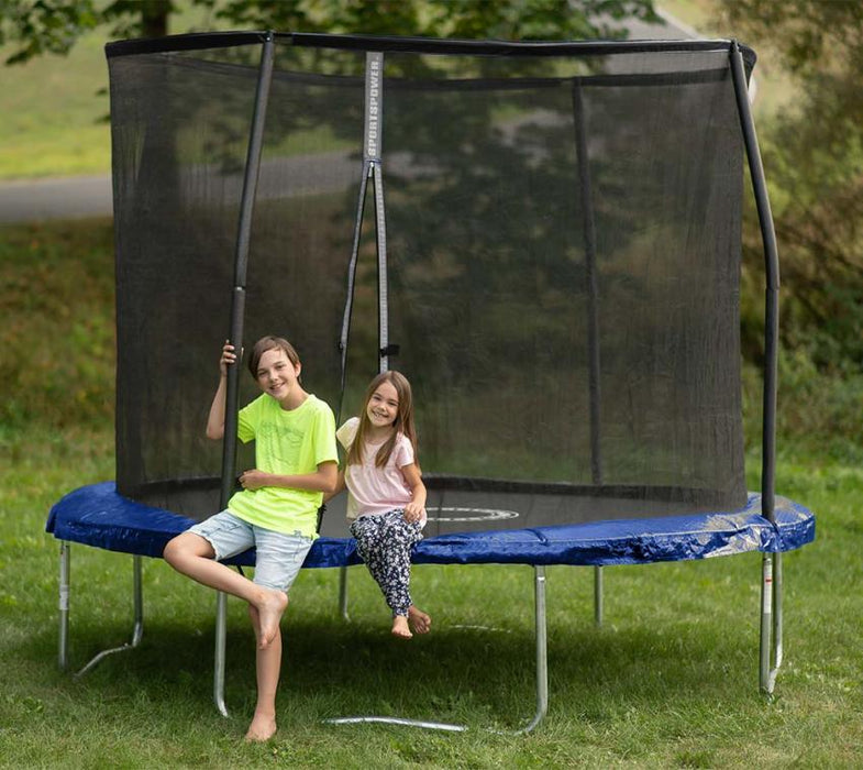 Stahl Trampolin inkl. Sicherheitsnetz blau Ø 305 cm - werkzeugprofi24.at