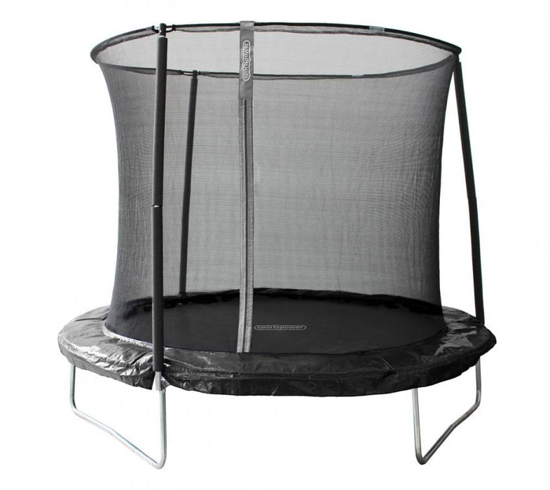 Stahl Trampolin inkl. Sicherheitsnetz schwarz Ø 244 cm - werkzeugprofi24.at