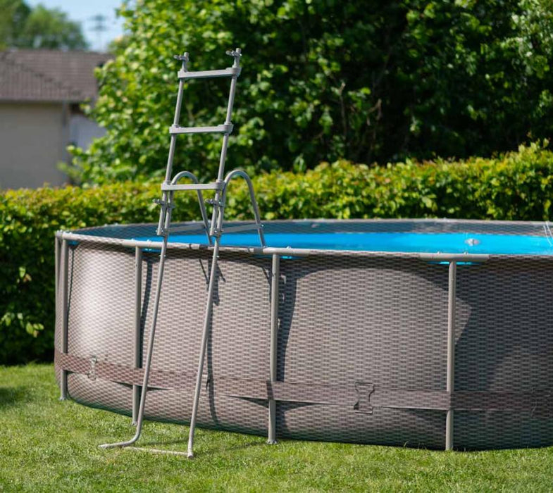 Stahlrahmen Aufstellpool Active Frame braun rund Ø 457x107 cm - werkzeugprofi24.at