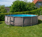 Stahlrahmen Aufstellpool Active Frame braun rund Ø 457x107 cm - werkzeugprofi24.at