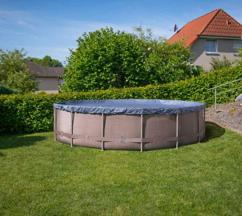 Stahlrahmen Aufstellpool Active Frame braun rund Ø 457x107 cm - werkzeugprofi24.at