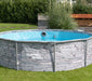 Stahlrahmen Aufstellpool Active Frame grau rund Ø 305x76 cm - werkzeugprofi24.at